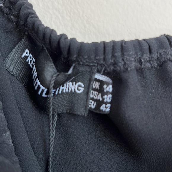 Black ruffle chiffon skirt and tube top set PLT size 10 - Picture 4 of 5